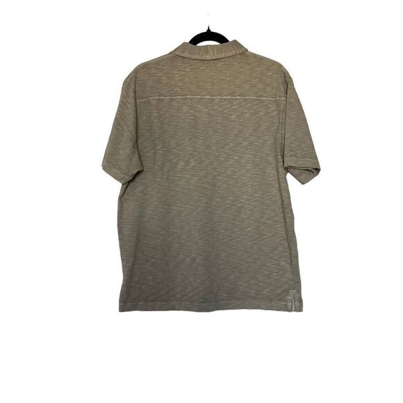 True Grit Men's Cotton Polo Classic Fit  Light Khaki Short Sleeve Men's L - Picture 2 of 7